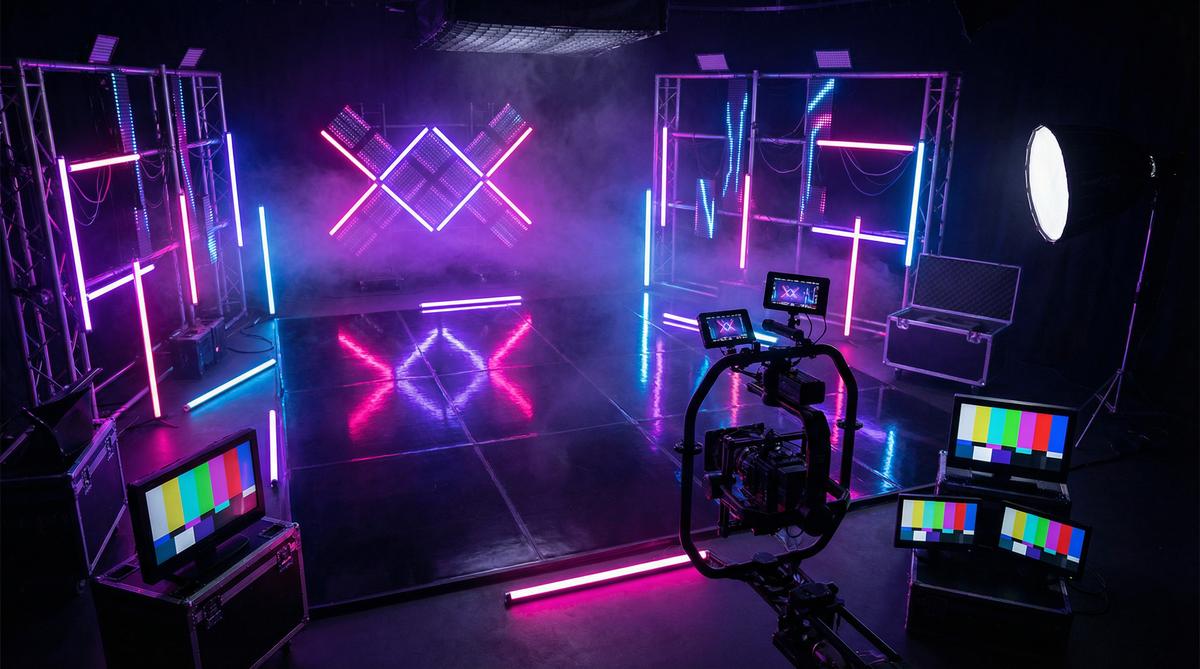 母狗传媒MV制作传媒教程霓虹灯光效果