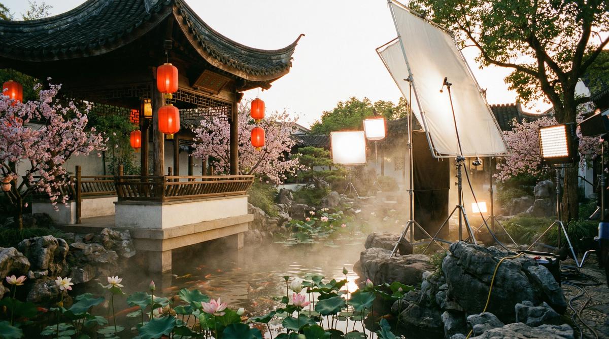 母狗传媒古风园林传媒拍摄东方美学影视创作